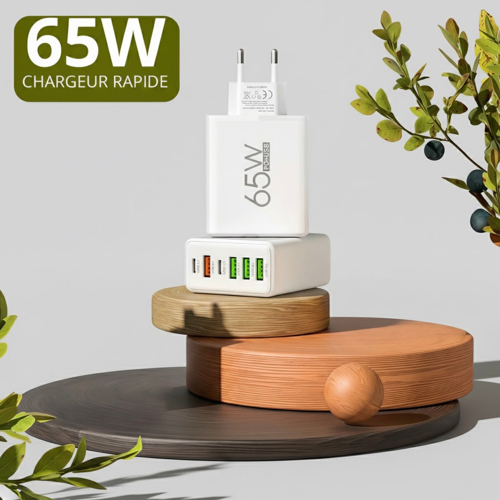 Adaptateur secteur charge rapide 65W - Prise EU