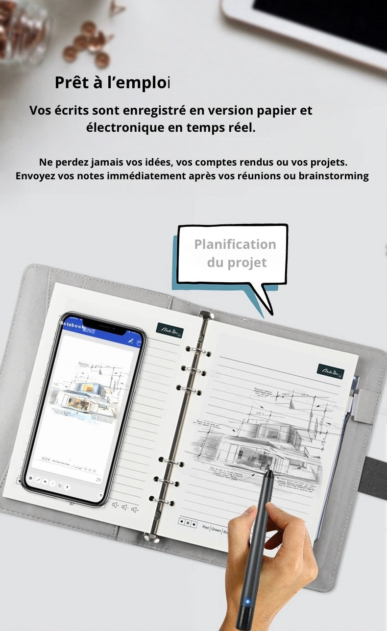 Bloc-Notes Intelligent Notexis™ : L'Authenticité du Crayon, la Puissance du Digital.