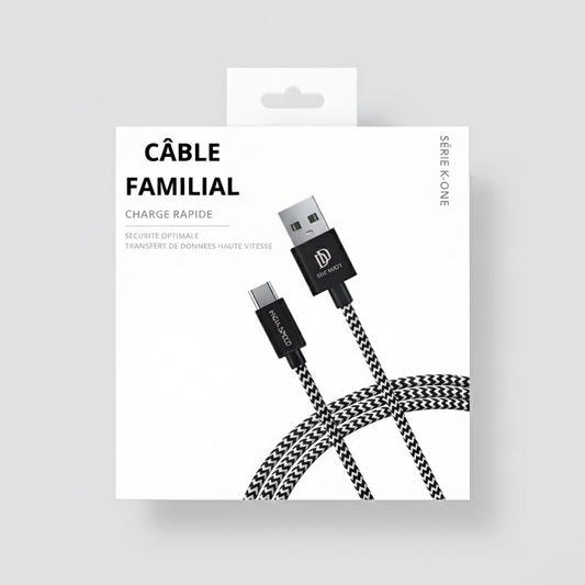 Câble de charge rapide USB vers USB-A