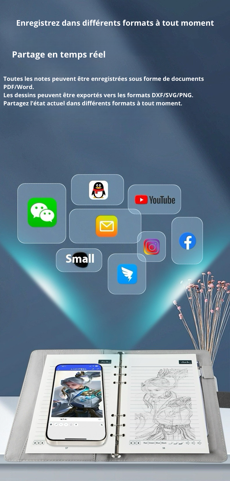 Bloc-Notes Intelligent Notexis™ : L'Authenticité du Crayon, la Puissance du Digital.