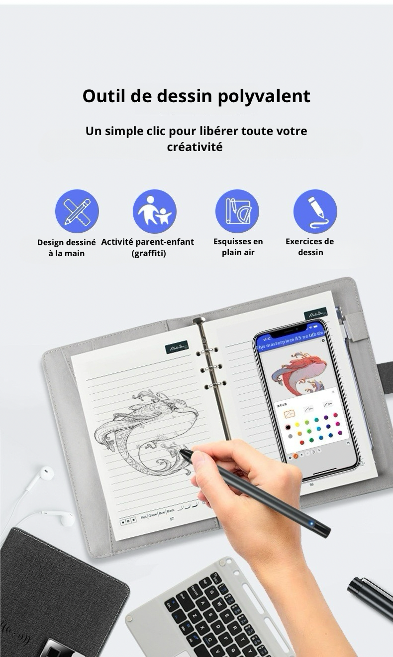 Bloc-Notes Intelligent Notexis™ : L'Authenticité du Crayon, la Puissance du Digital.